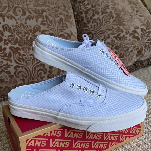 Vans Authentic Mule Pastel Checkerboard Miisty BLM - Picture 8 of 16